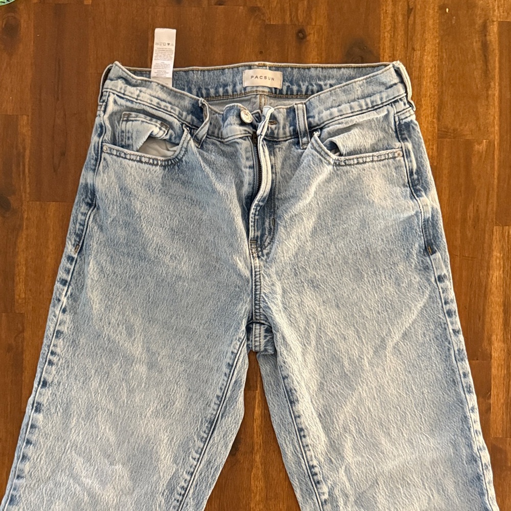PacSun Light Blue Straight Leg Women's Jeans
